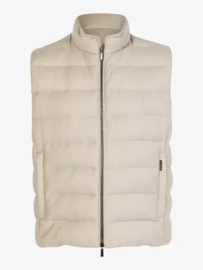 Moorer Moorer Bodywarmer Cashmere - Stone