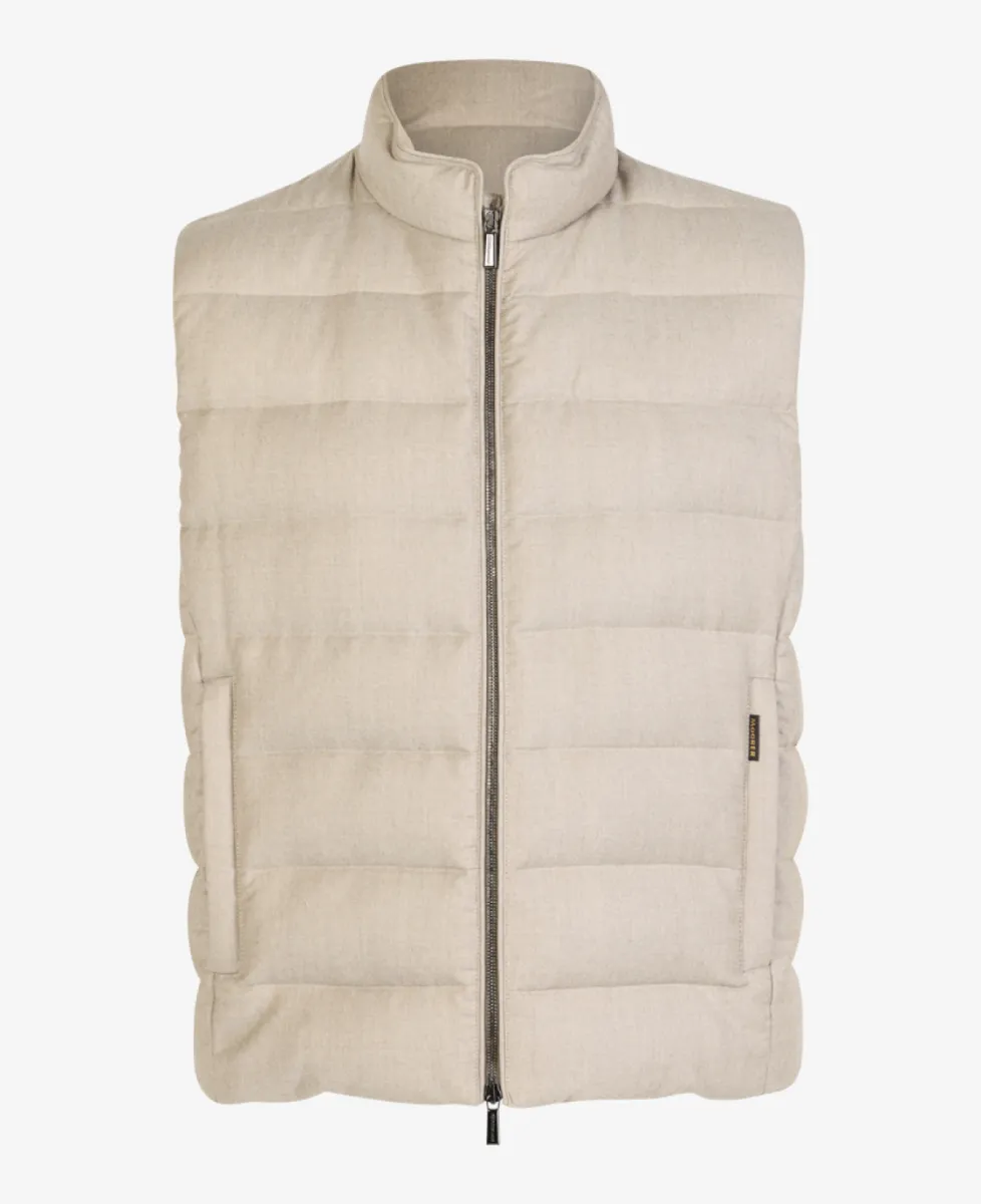 Moorer Bodywarmer Cashmere - Stone 1 Moorer Moorer Bodywarmer Cashmere - Stone