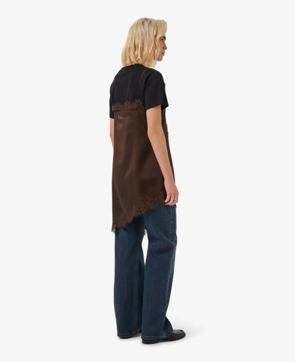 My Essential Wardrobe Jurk - 109345 Dark Brown 6 My Essential Wardrobe My Essential Wardrobe Jurk - 109345 Dark Brown
