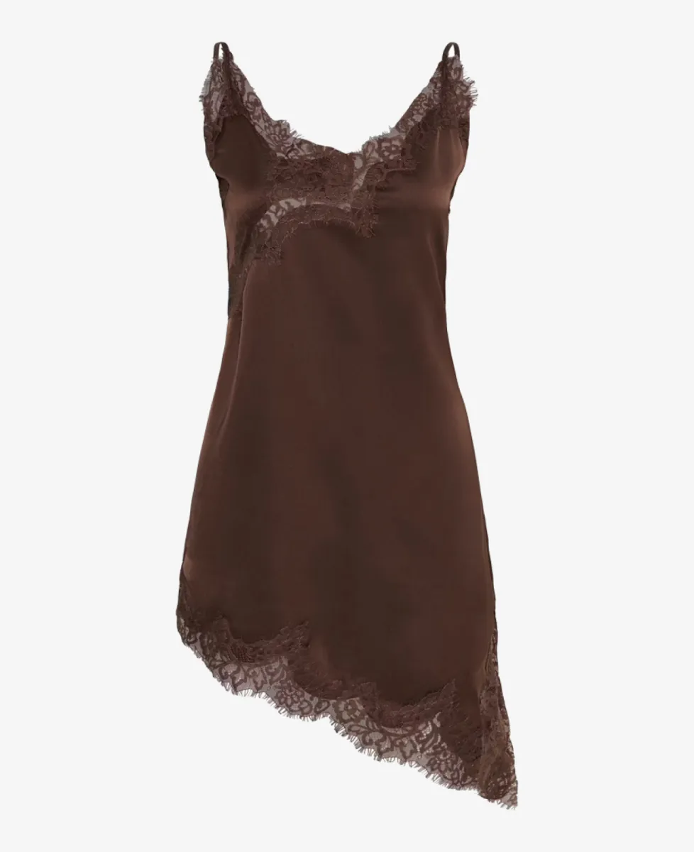 My Essential Wardrobe Jurk - 109345 Dark Brown 1 My Essential Wardrobe My Essential Wardrobe Jurk - 109345 Dark Brown