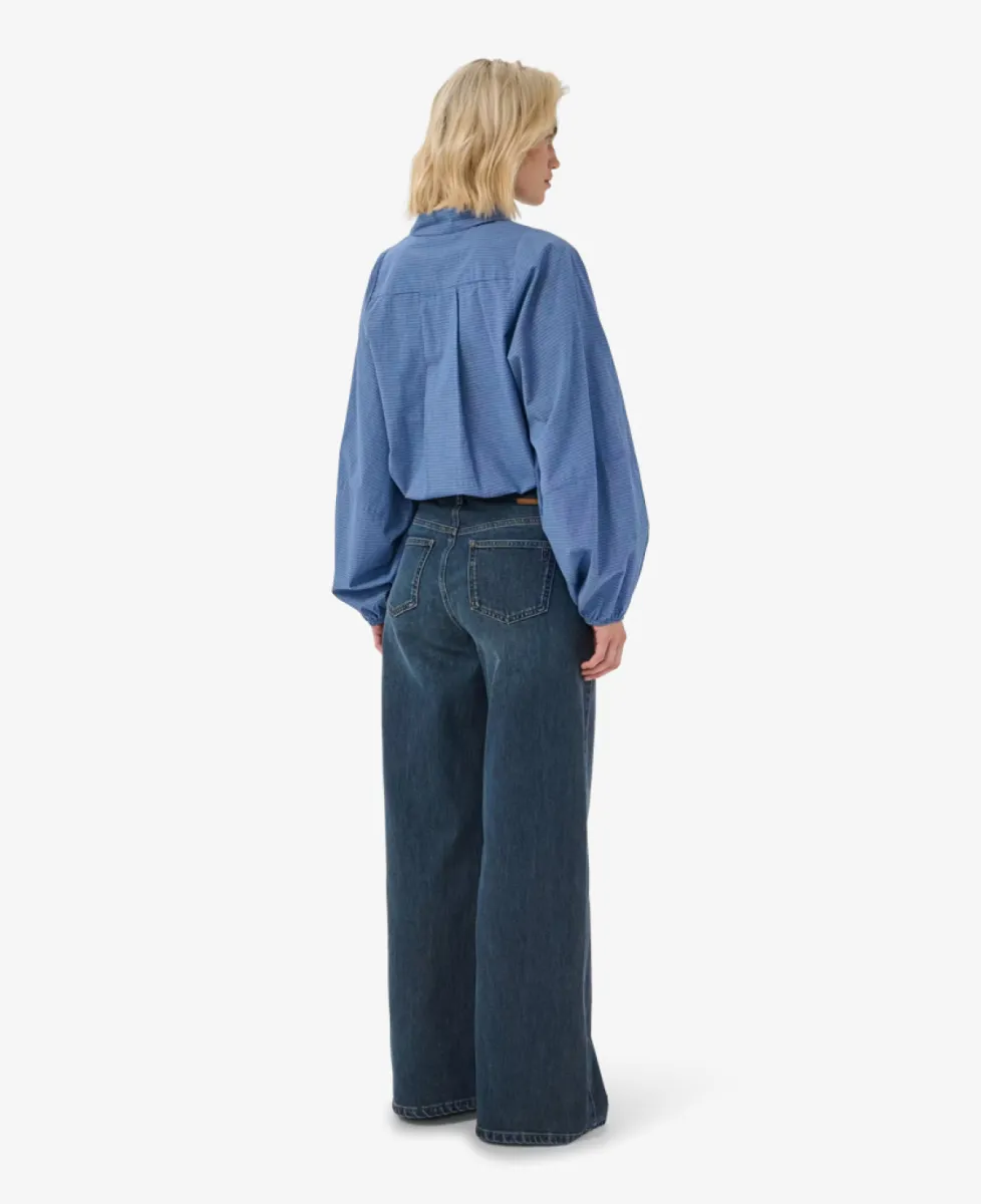 My Essential Wardrobe Blouse - 109861 Clear Blue Check 5 My Essential Wardrobe My Essential Wardrobe Blouse - 109861 Clear Blue Check