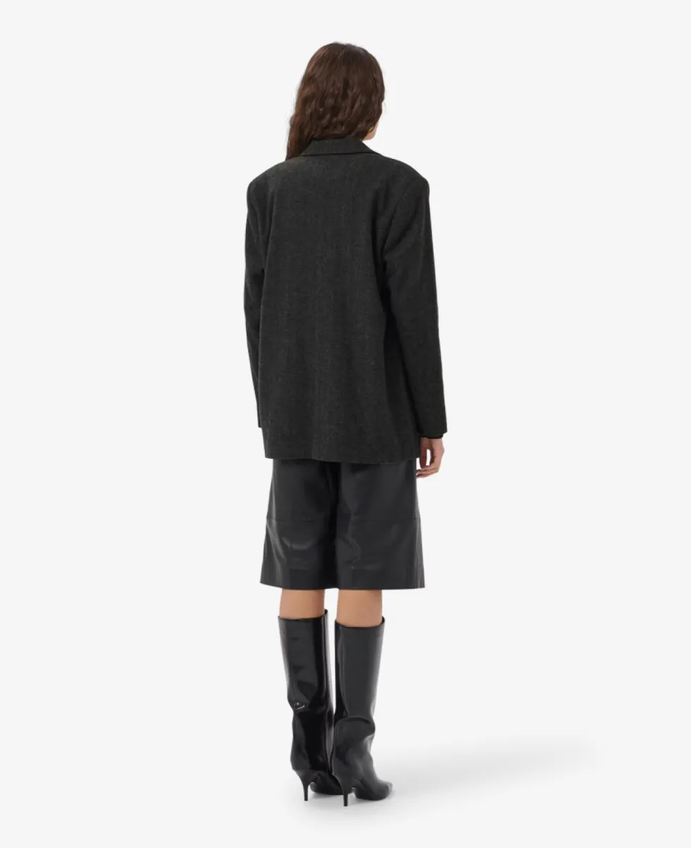 My Essential Wardrobe Blazer - 100379 Dark Grey Melange 6 My Essential Wardrobe My Essential Wardrobe Blazer - 100379 Dark Grey Melange