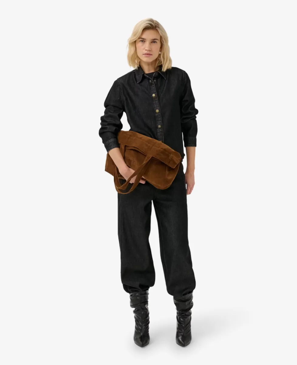My Essential Wardrobe Jack - 100073 Black Un-Washed 2 My Essential Wardrobe My Essential Wardrobe Jack - 100073 Black Un-Washed