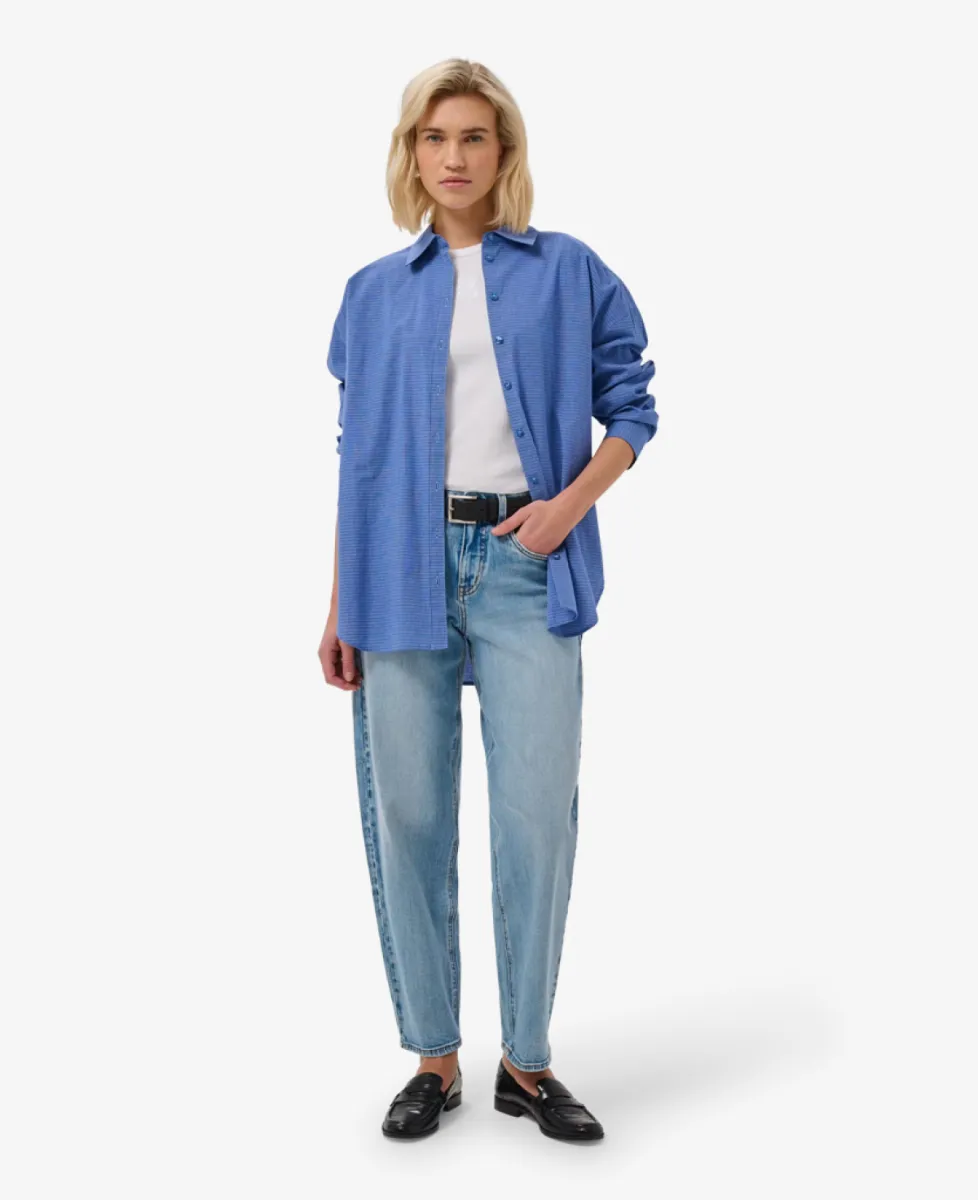 My Essential Wardrobe Blouse - 109861 Clear Blue Check 2 My Essential Wardrobe My Essential Wardrobe Blouse - 109861 Clear Blue Check