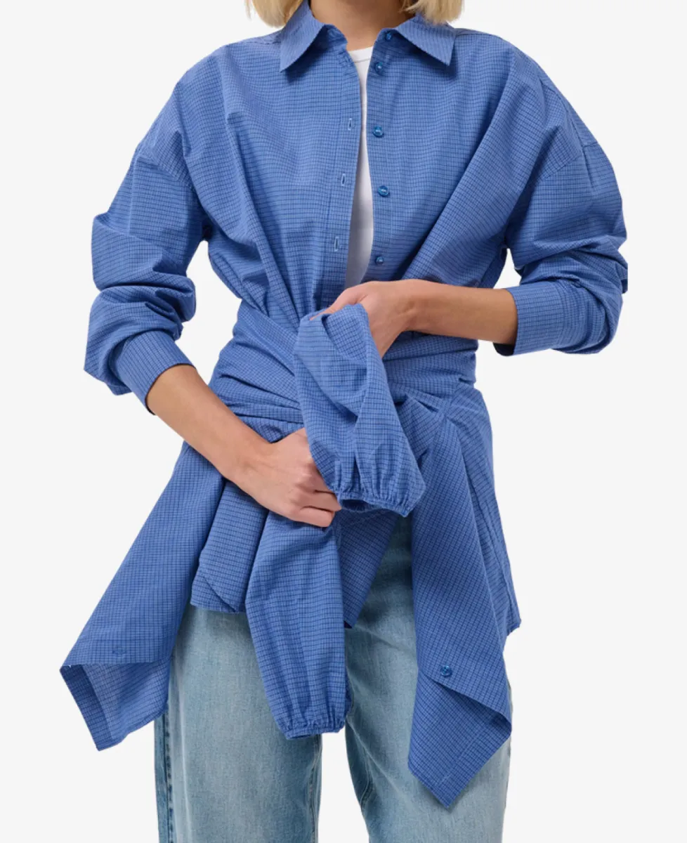 My Essential Wardrobe Blouse - 109861 Clear Blue Check 5 My Essential Wardrobe My Essential Wardrobe Blouse - 109861 Clear Blue Check