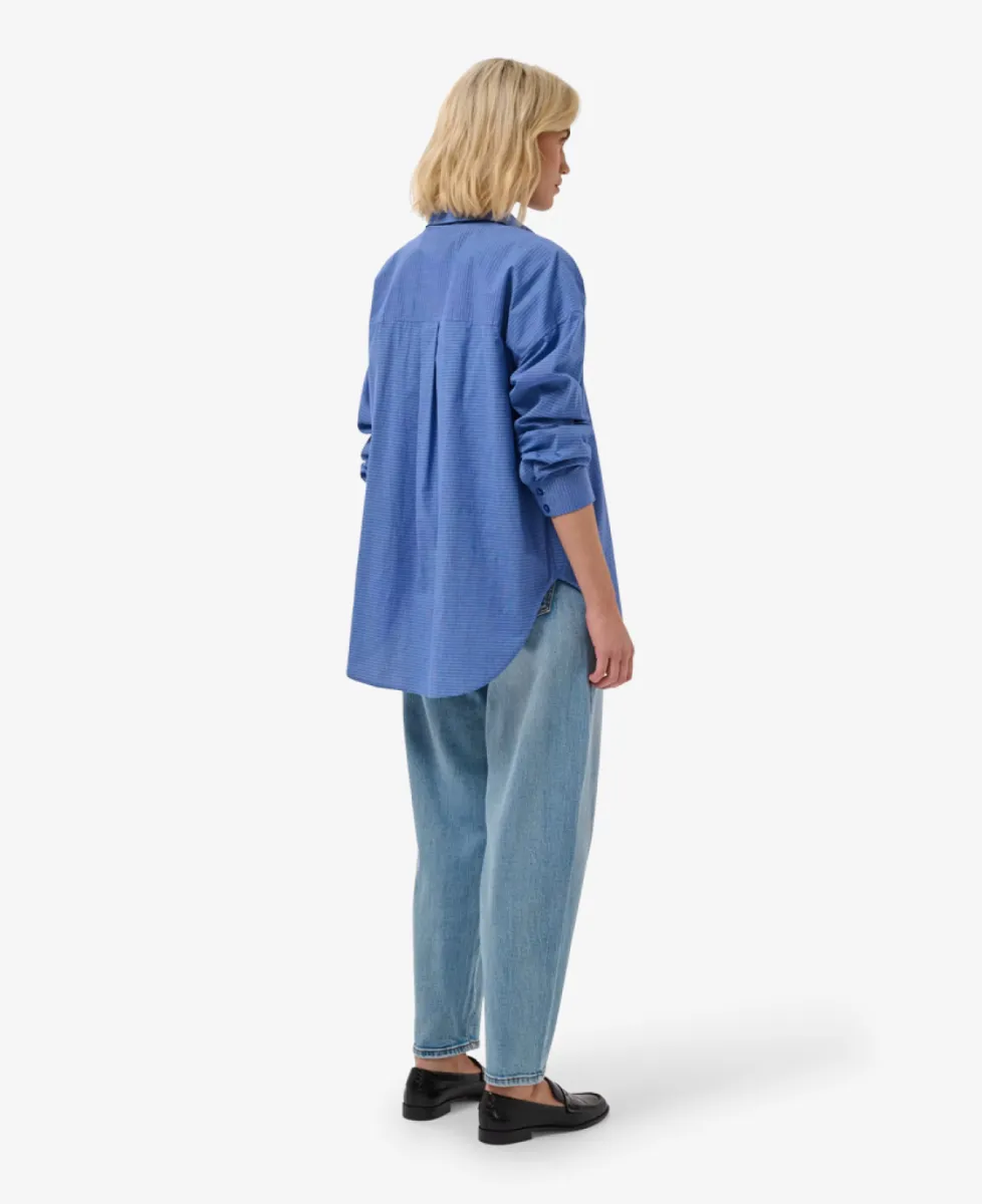 My Essential Wardrobe Blouse - 109861 Clear Blue Check 6 My Essential Wardrobe My Essential Wardrobe Blouse - 109861 Clear Blue Check