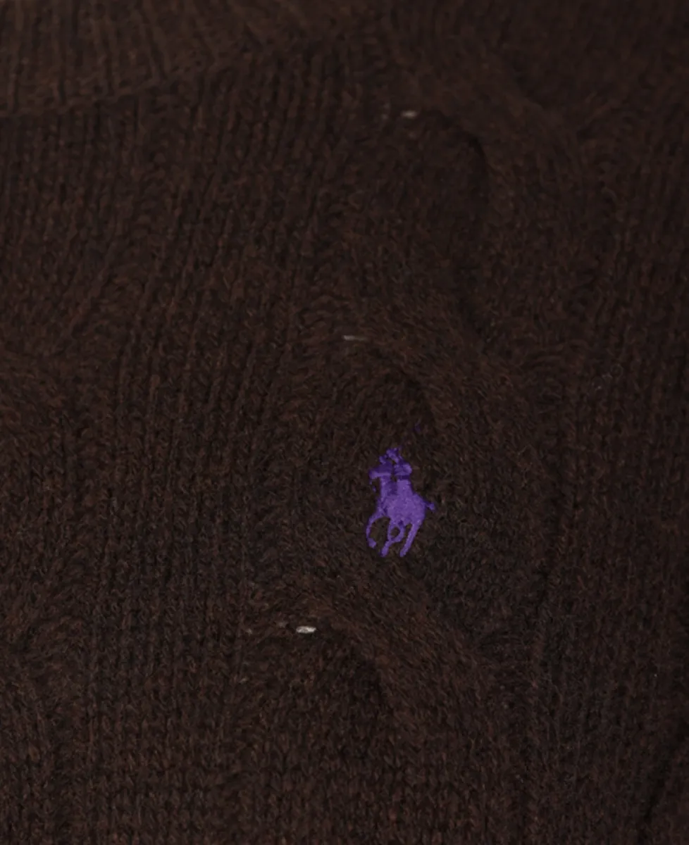 Ralph Lauren Trui - WALNUT BROWN MELANGE 2 Ralph Lauren Ralph Lauren Trui - WALNUT BROWN MELANGE
