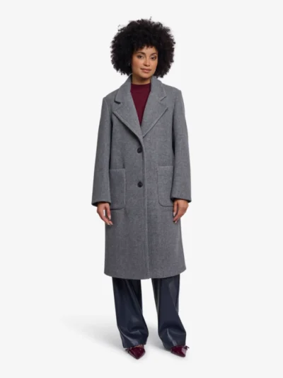 Rino en Pelle Rino en Pelle Mantel - 11170 mid grey melange