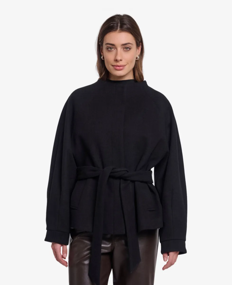 Rino en Pelle Mantel - 9900 black 3 Rino en Pelle Rino en Pelle Mantel - 9900 black
