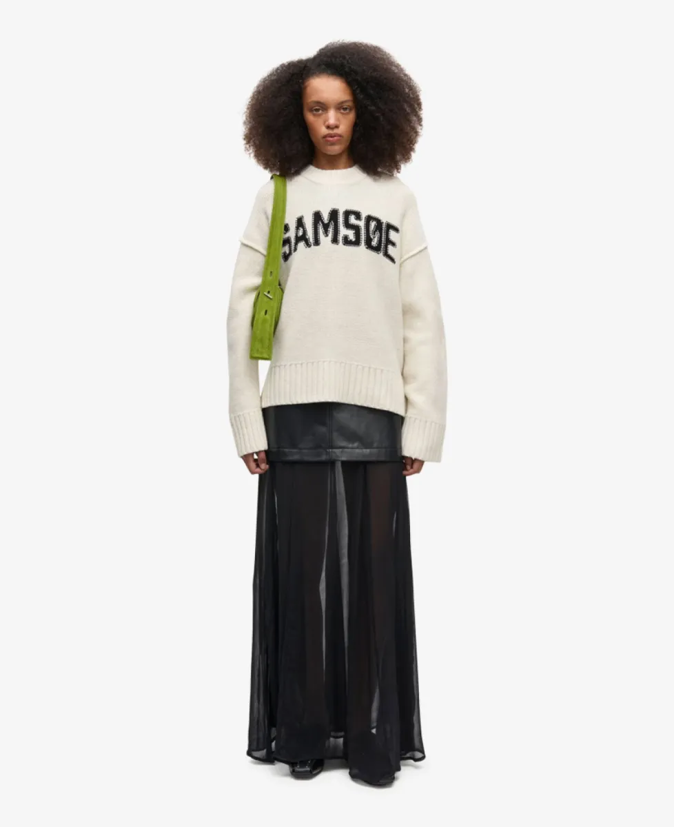 Samsoe Samsoe Sweater - Egret 2 Samsoe Samsoe Samsoe Samsoe Sweater - Egret