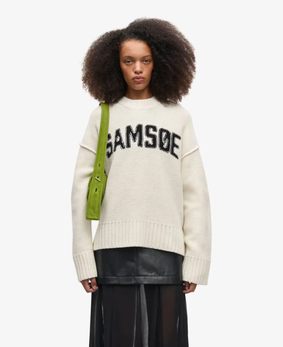 Samsoe Samsoe Sweater - Egret 3 Samsoe Samsoe Samsoe Samsoe Sweater - Egret