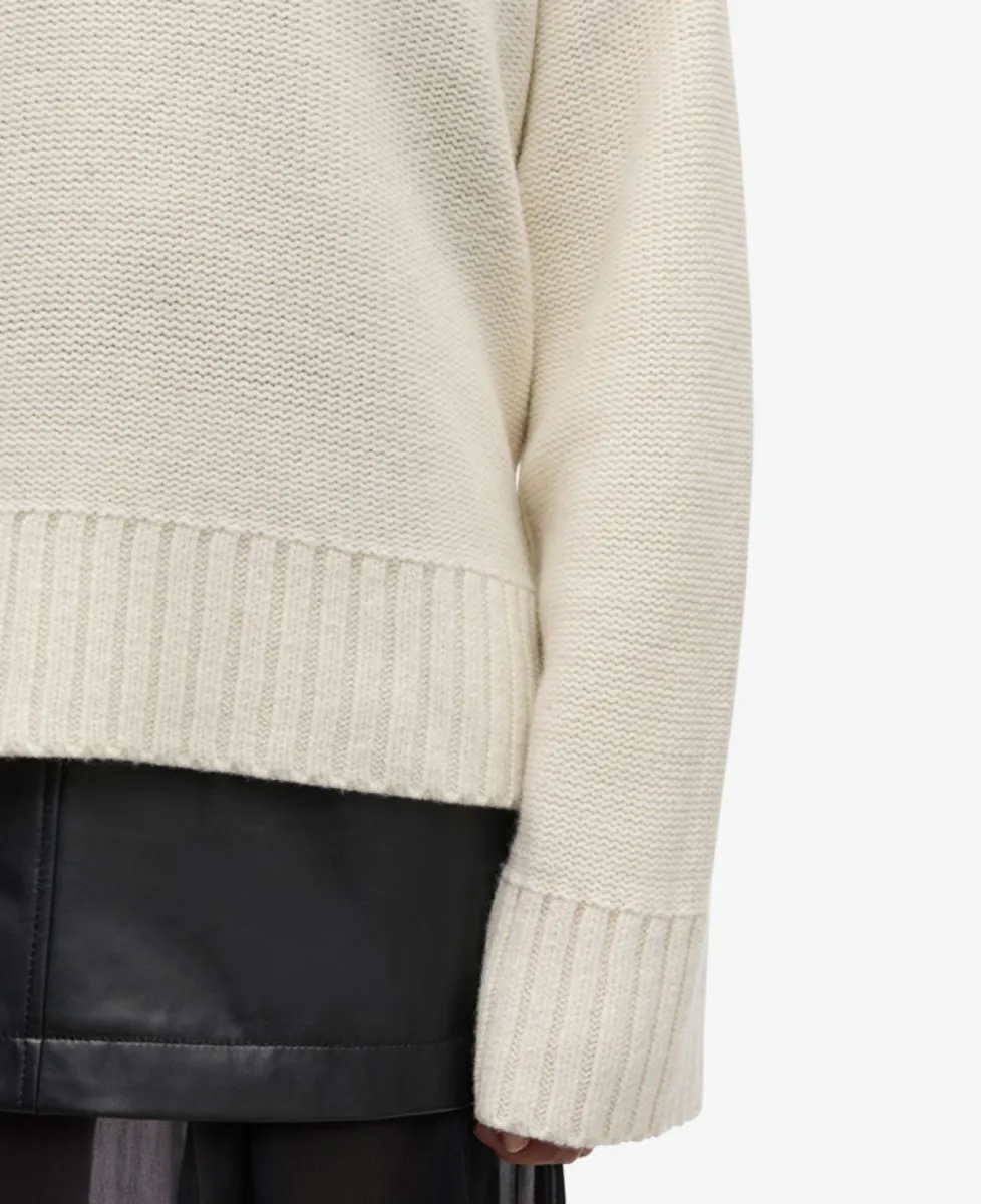 Samsoe Samsoe Sweater - Egret 4 Samsoe Samsoe Samsoe Samsoe Sweater - Egret