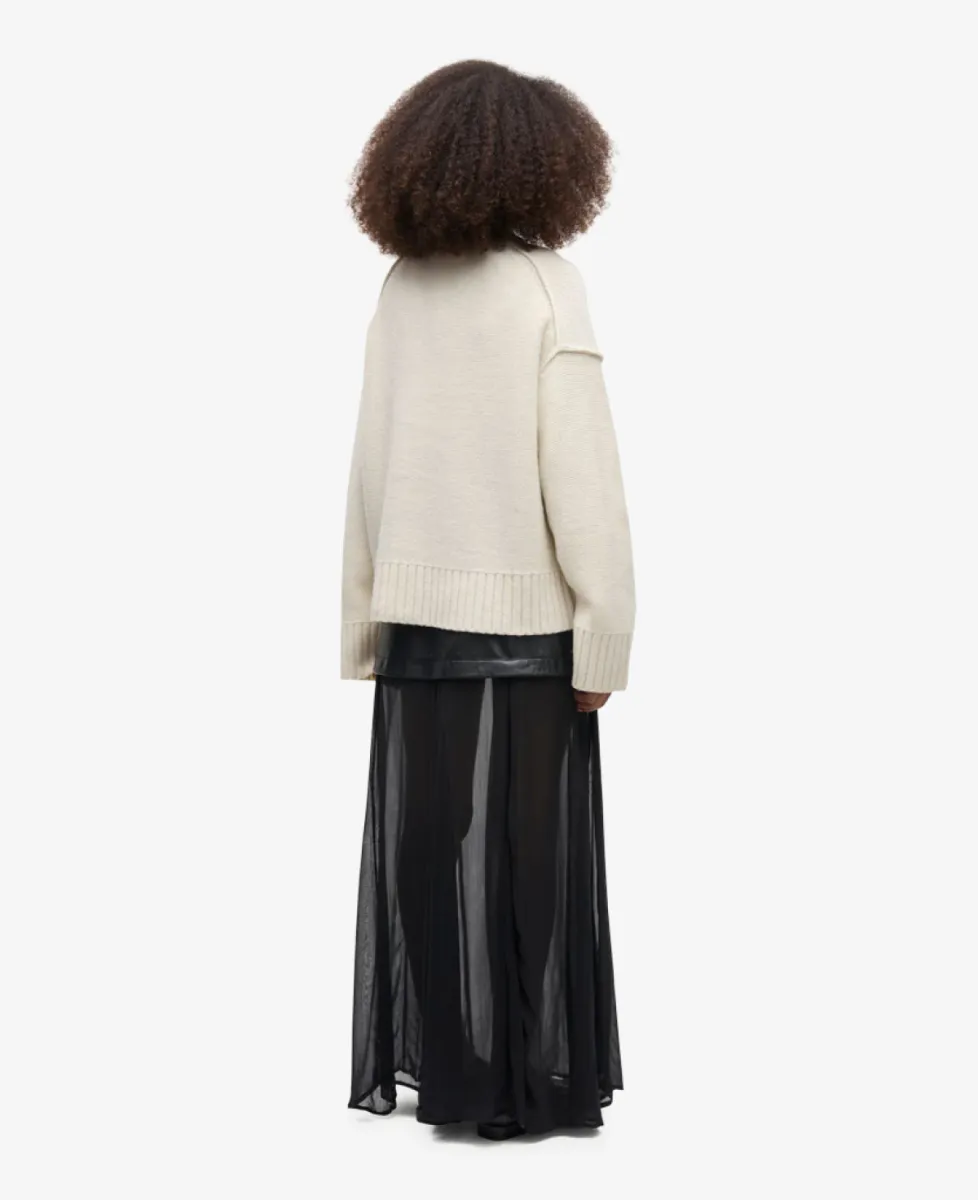 Samsoe Samsoe Sweater - Egret 6 Samsoe Samsoe Samsoe Samsoe Sweater - Egret