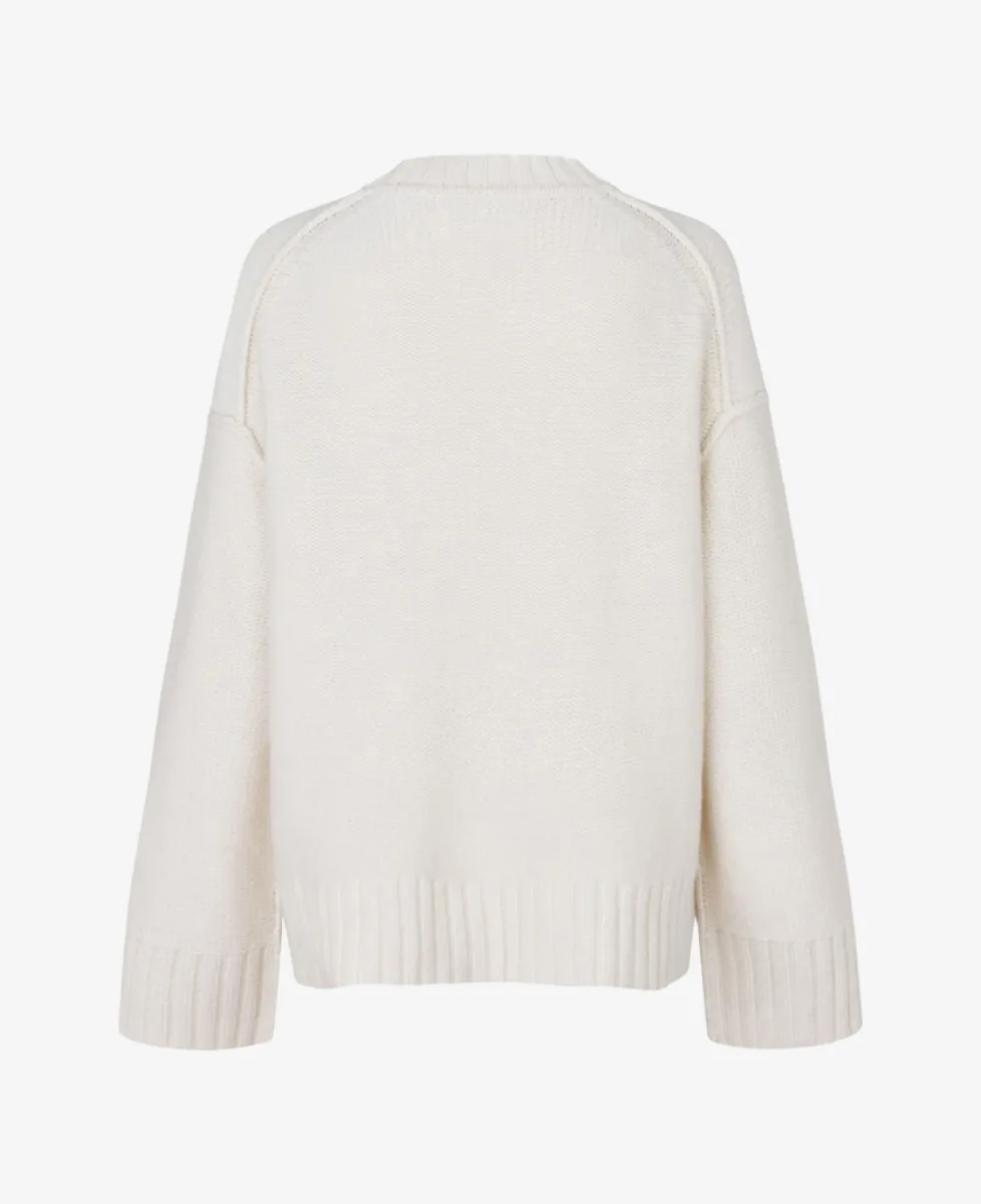 Samsoe Samsoe Sweater - Egret 7 Samsoe Samsoe Samsoe Samsoe Sweater - Egret