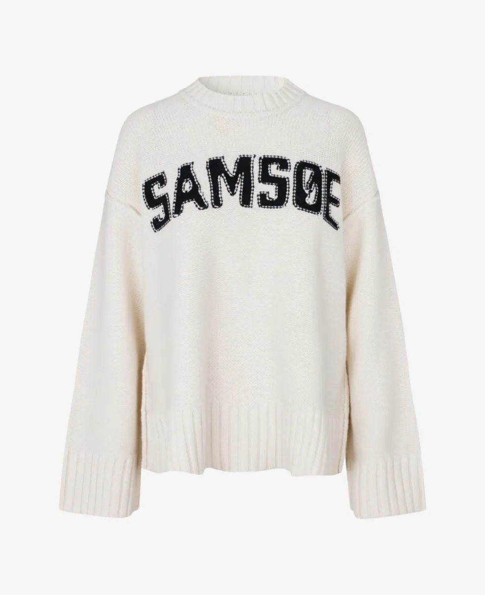 Samsoe Samsoe Sweater - Egret 1 Samsoe Samsoe Samsoe Samsoe Sweater - Egret