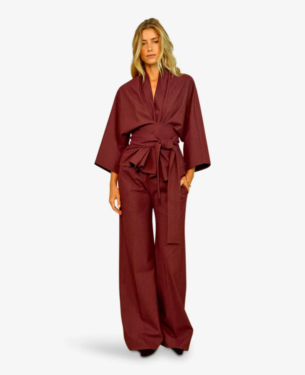 Sea me happy Blouse - 649 cabernet 2 Sea me happy Sea me happy Blouse - 649 cabernet