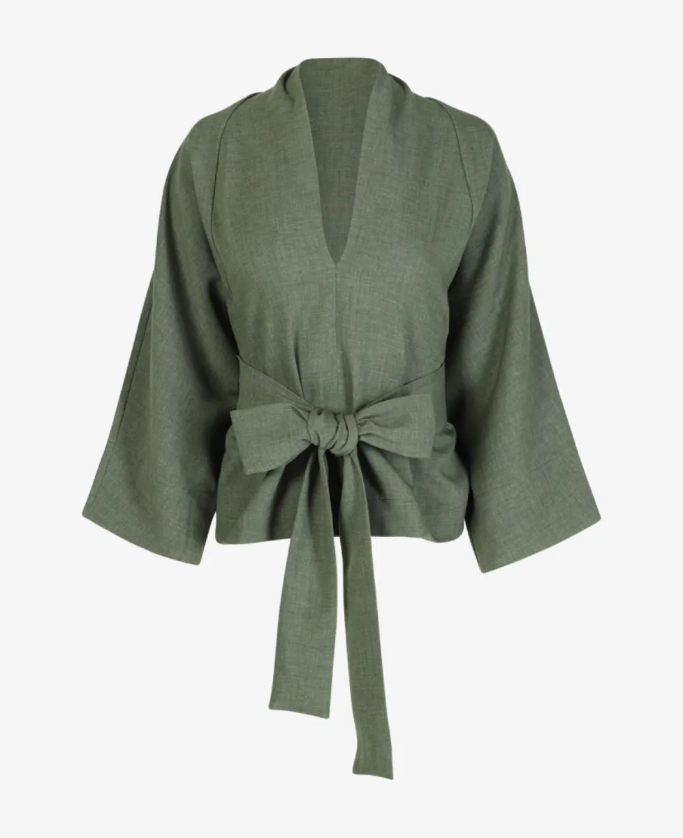 Sea me happy Blouse - 307 khaki green 1 Sea me happy Sea me happy Blouse - 307 khaki green