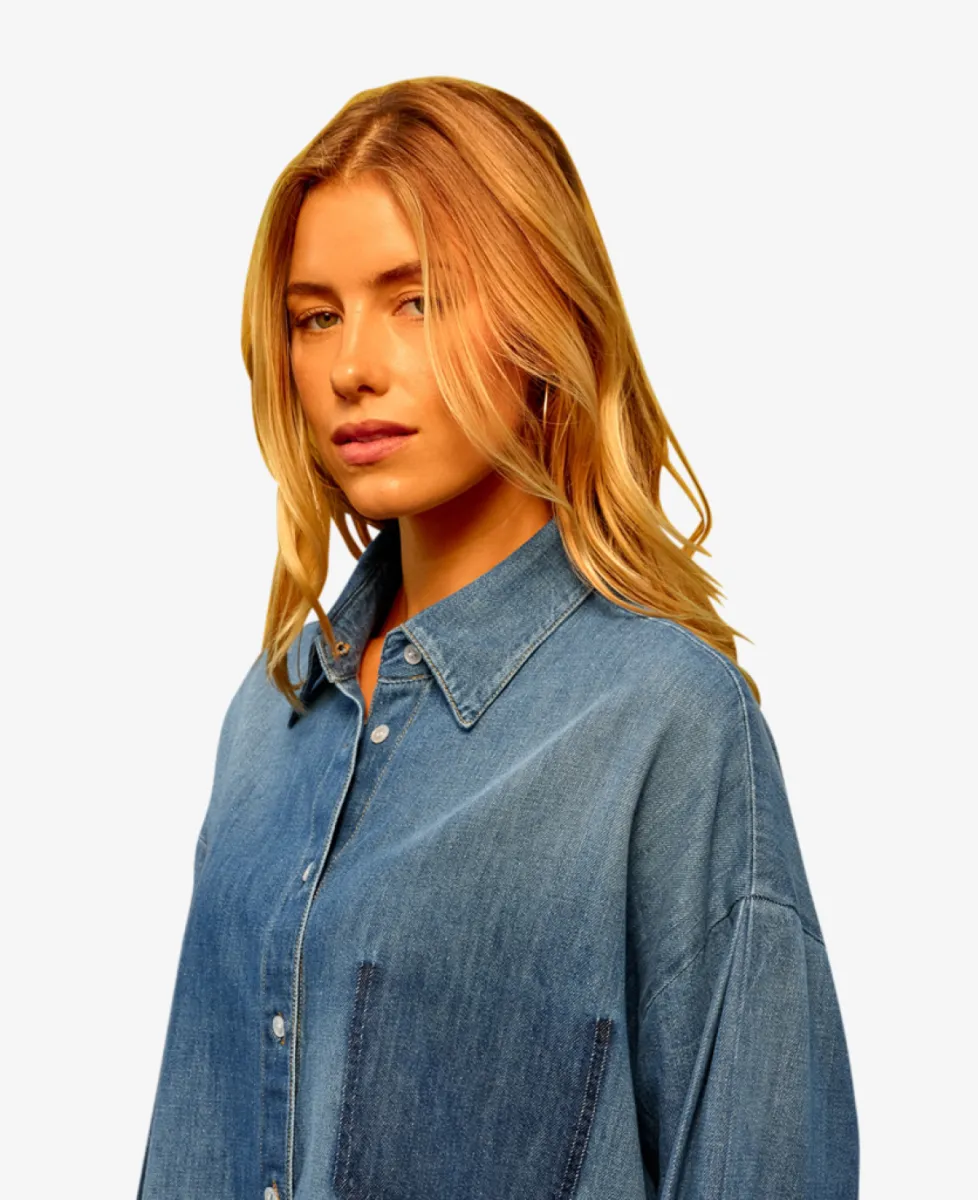 Sea me happy Blouse - 499 dark washed 3 Sea me happy Sea me happy Blouse - 499 dark washed