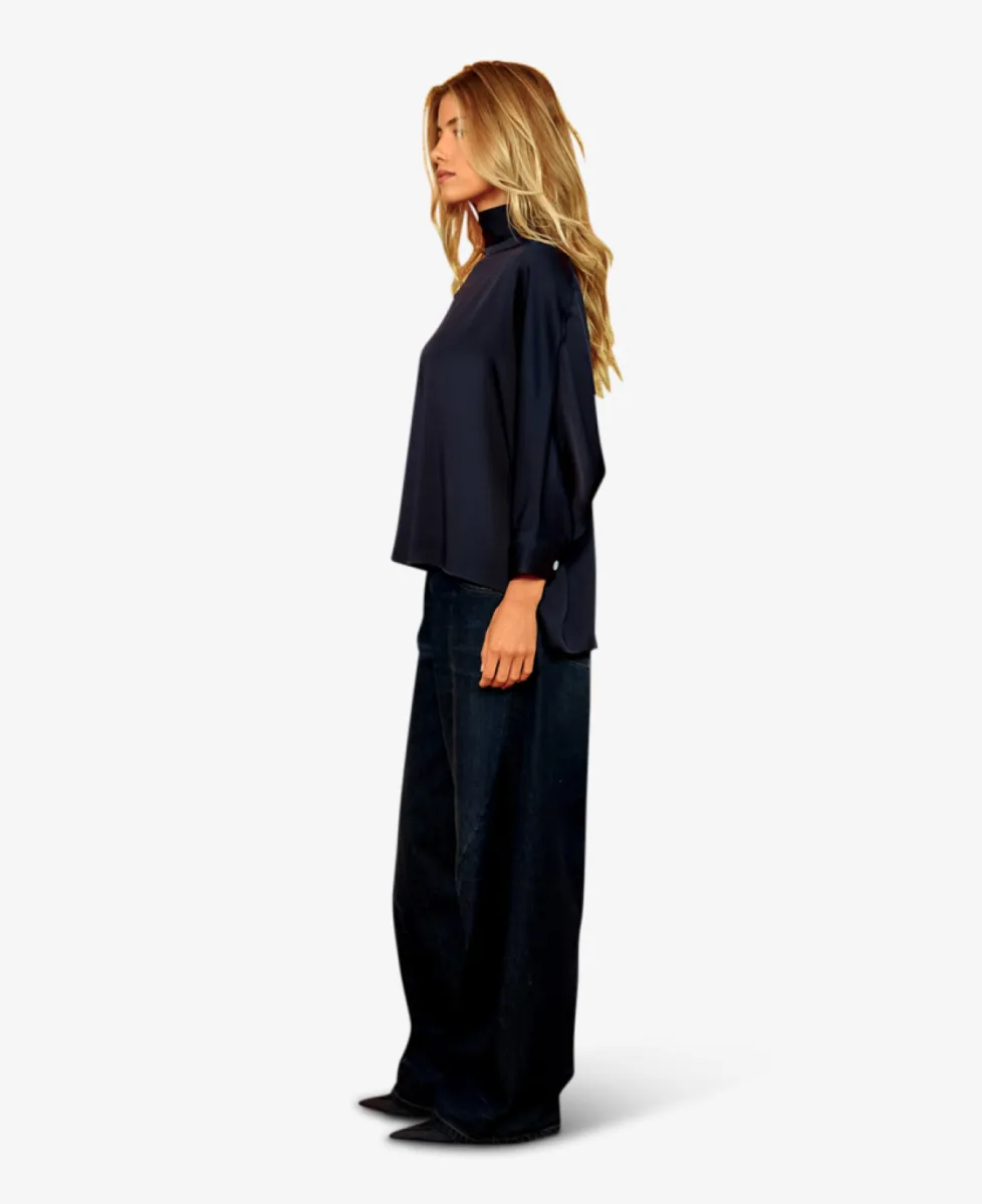Sea me happy Blouse - 453 midnight blue 5 Sea me happy Sea me happy Blouse - 453 midnight blue