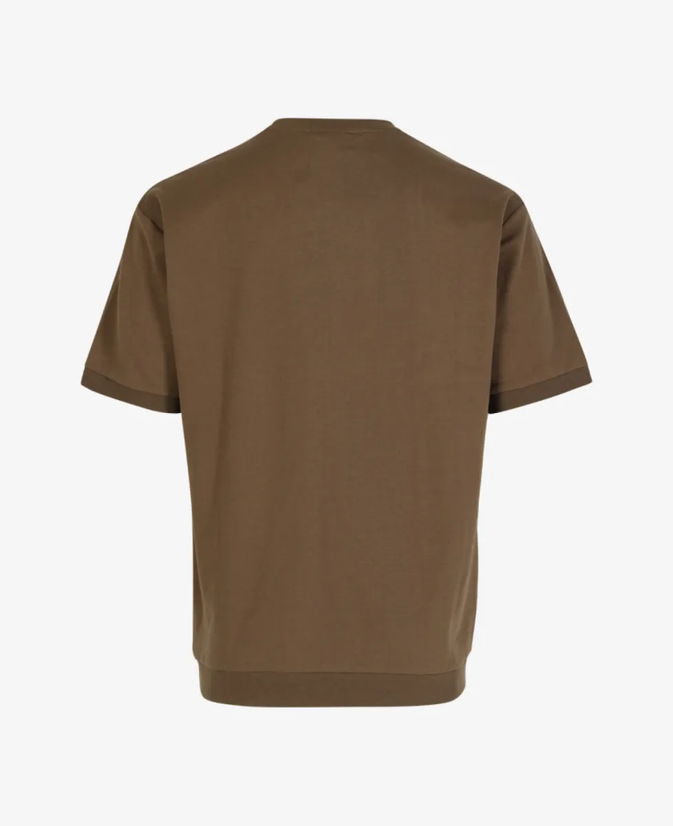 Seven Dials Knitted t-shirt - Tabacco 4 Seven Dials Seven Dials Knitted t-shirt - Tabacco