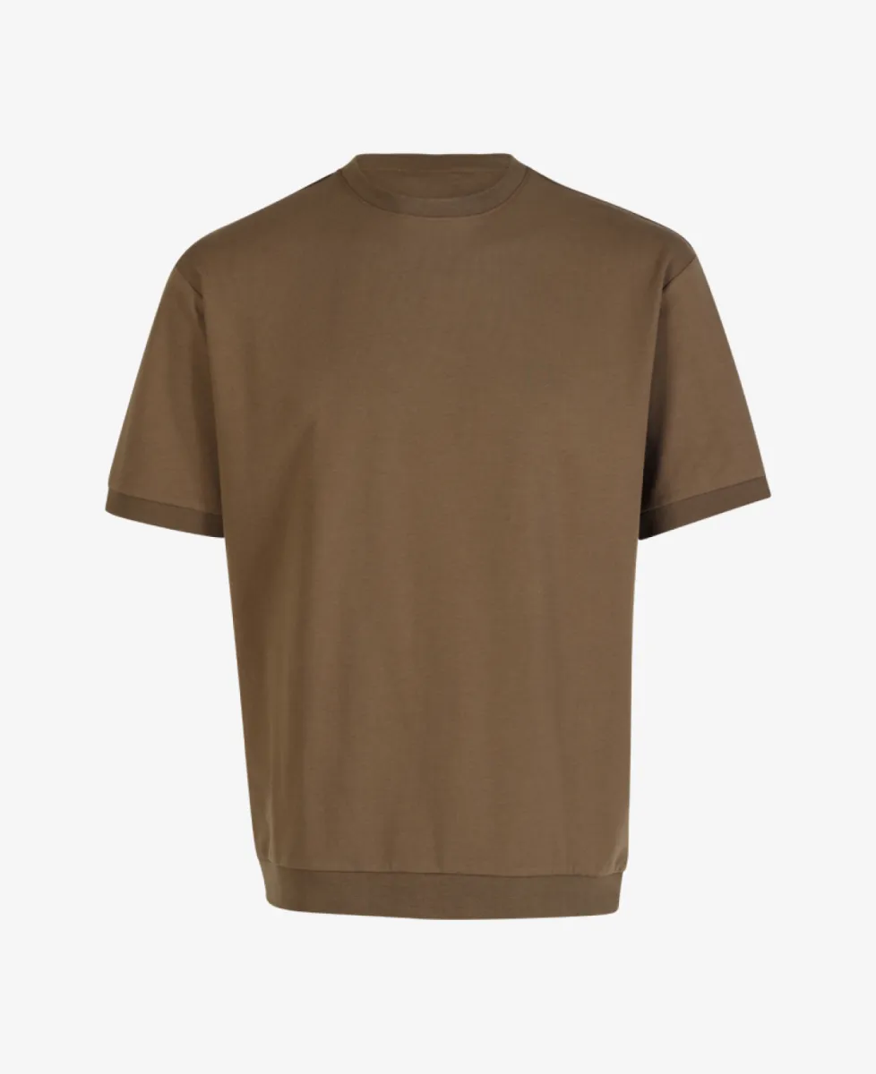 Seven Dials Knitted t-shirt - Tabacco 1 Seven Dials Seven Dials Knitted t-shirt - Tabacco