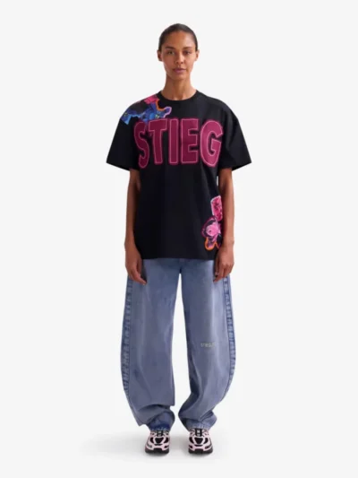 Stieglitz Stieglitz Tshirt km - Black