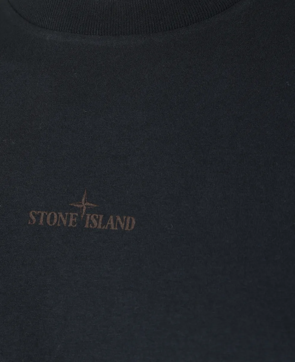 Stone Island T-shirt katoen - V0020 NAVY BLUE 2 Stone Island Stone Island T-shirt katoen - V0020 NAVY BLUE