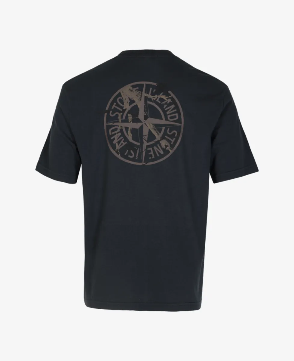 Stone Island T-shirt katoen - V0020 NAVY BLUE 3 Stone Island Stone Island T-shirt katoen - V0020 NAVY BLUE