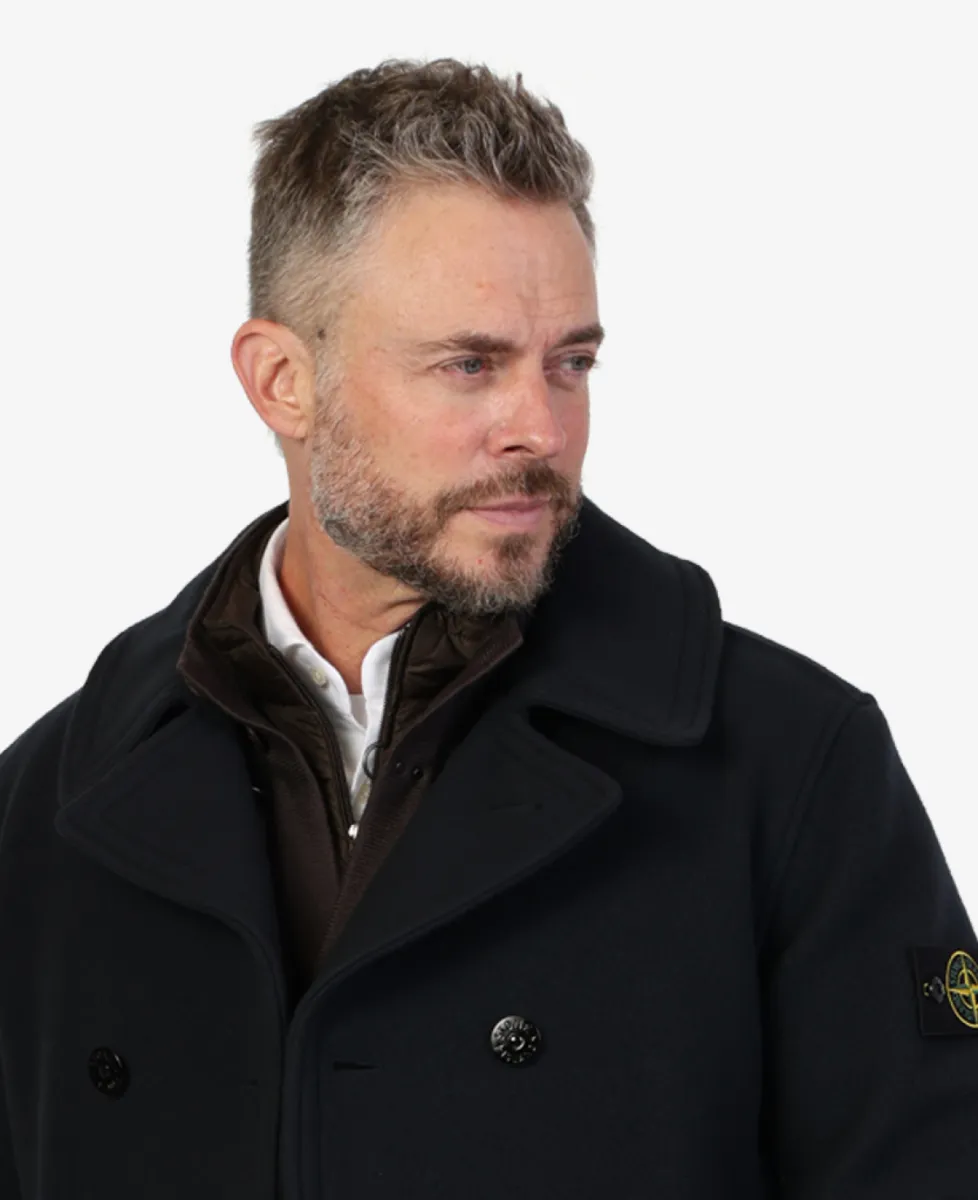 Stone Island Jas half lang - V0020 NAVY BLUE 6 Stone Island Stone Island Jas half lang - V0020 NAVY BLUE