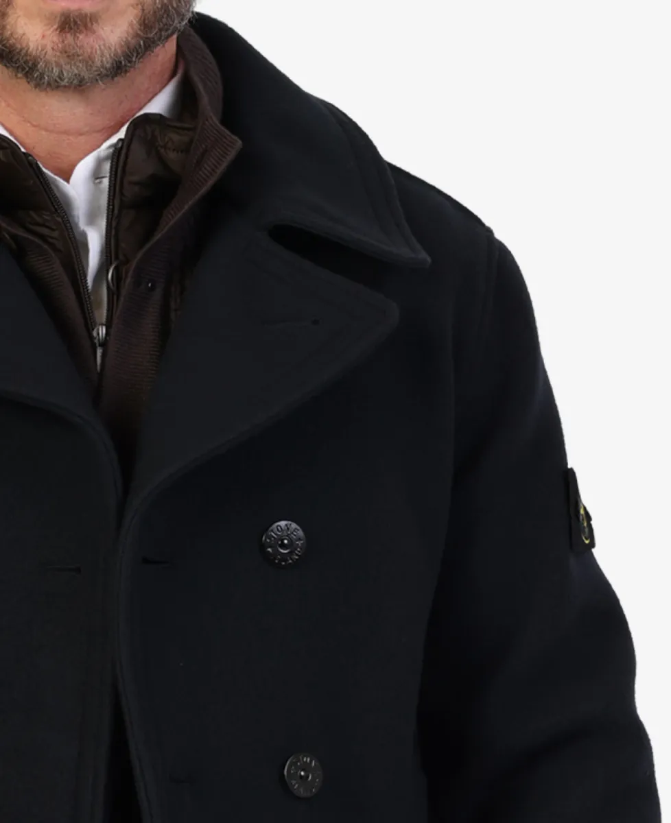 Stone Island Jas half lang - V0020 NAVY BLUE 7 Stone Island Stone Island Jas half lang - V0020 NAVY BLUE