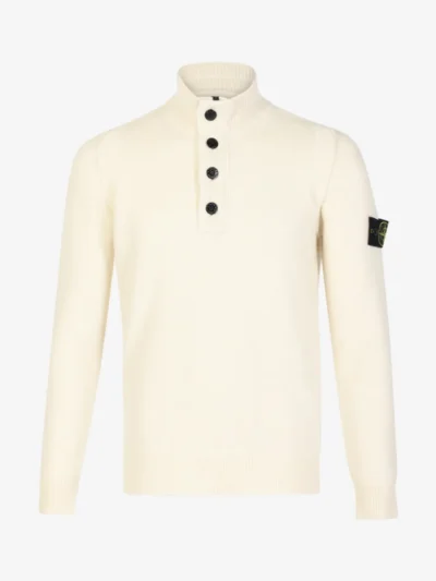 Stone Island Stone Island Trui half zip - V0093 IVORY
