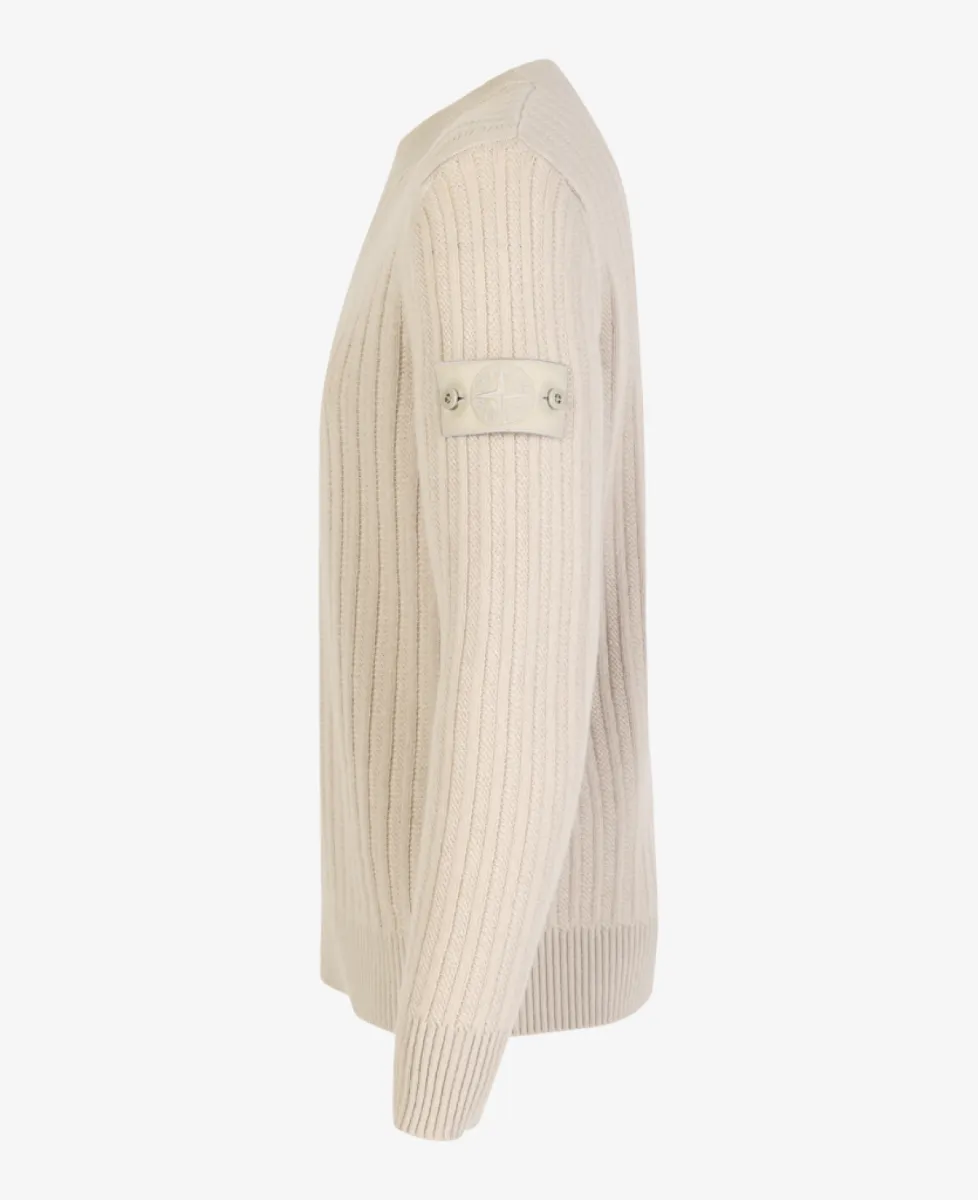 Stone Island Ghost trui ronde hals - V0090 BEIGE 5 Stone Island Stone Island Ghost trui ronde hals - V0090 BEIGE