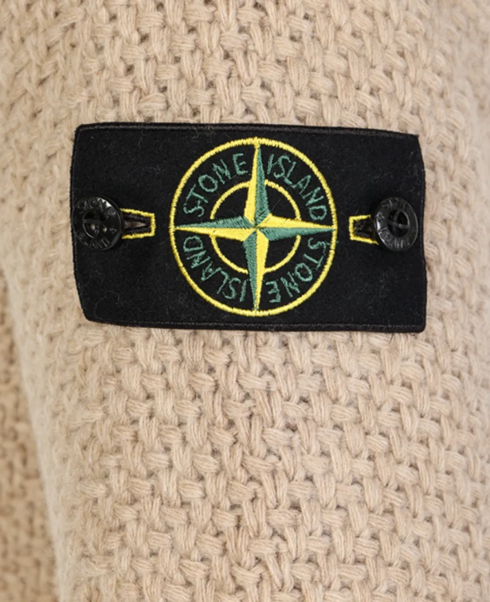 Stone Island Trui ronde hals - V0M94 BISCUIT MELANGE 3 Stone Island Stone Island Trui ronde hals - V0M94 BISCUIT MELANGE