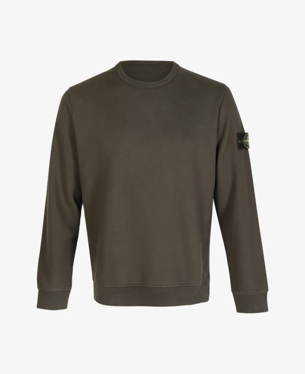 Stone Island Sweater katoen - V0078 COAL GREY 1 Stone Island Stone Island Sweater katoen - V0078 COAL GREY