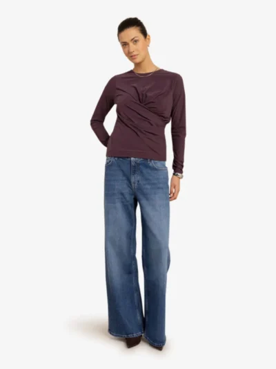 Studio Anneloes Studio Anneloes Top lm - 4800 aubergine