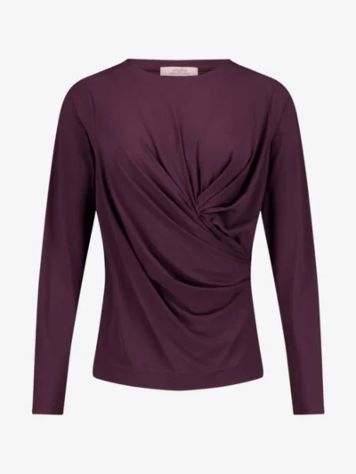 Studio Anneloes Studio Anneloes Top lm - 4800 aubergine
