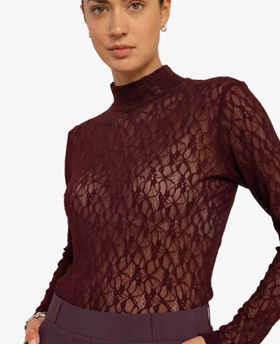 Studio Anneloes Top lm - 4800 aubergine 3 Studio Anneloes Studio Anneloes Top lm - 4800 aubergine