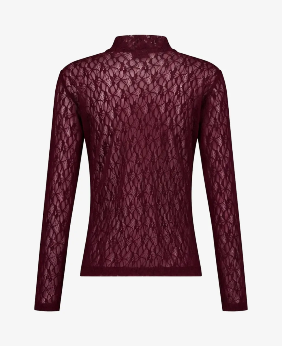Studio Anneloes Top lm - 4800 aubergine 4 Studio Anneloes Studio Anneloes Top lm - 4800 aubergine