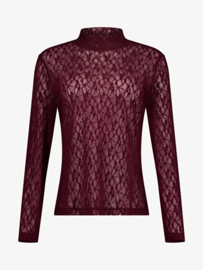 Studio Anneloes Studio Anneloes Top lm - 4800 aubergine
