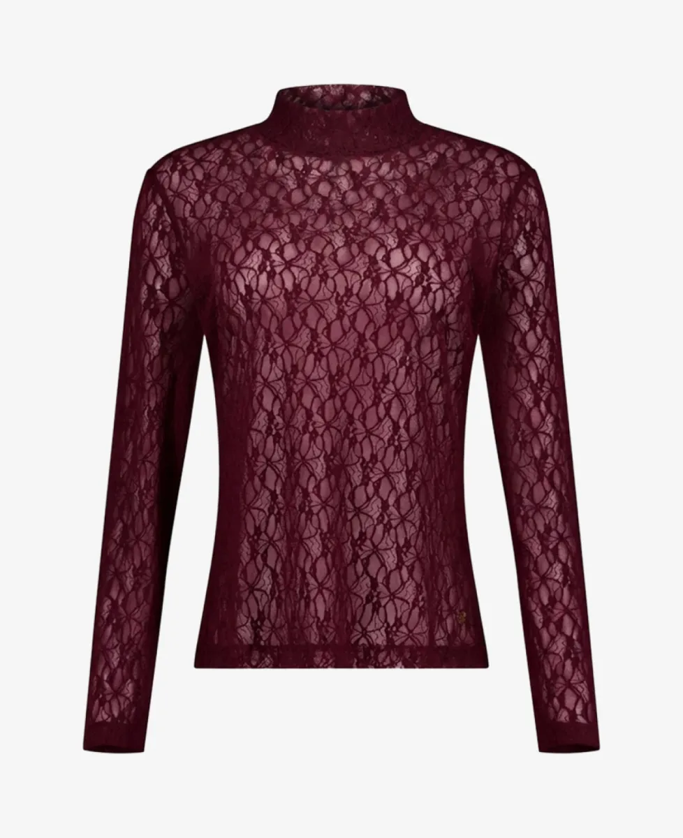 Studio Anneloes Top lm - 4800 aubergine 1 Studio Anneloes Studio Anneloes Top lm - 4800 aubergine