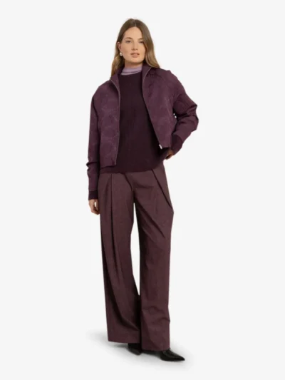 Studio Anneloes Studio Anneloes Bomber - 4800 aubergine