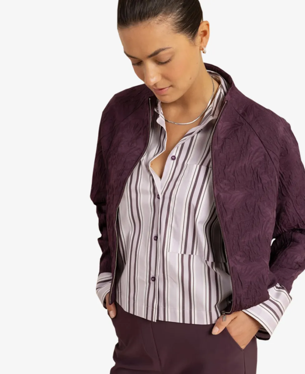Studio Anneloes Bomber - 4800 aubergine 3 Studio Anneloes Studio Anneloes Bomber - 4800 aubergine