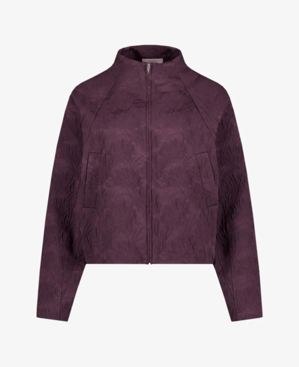 Studio Anneloes Bomber - 4800 aubergine 1 Studio Anneloes Studio Anneloes Bomber - 4800 aubergine