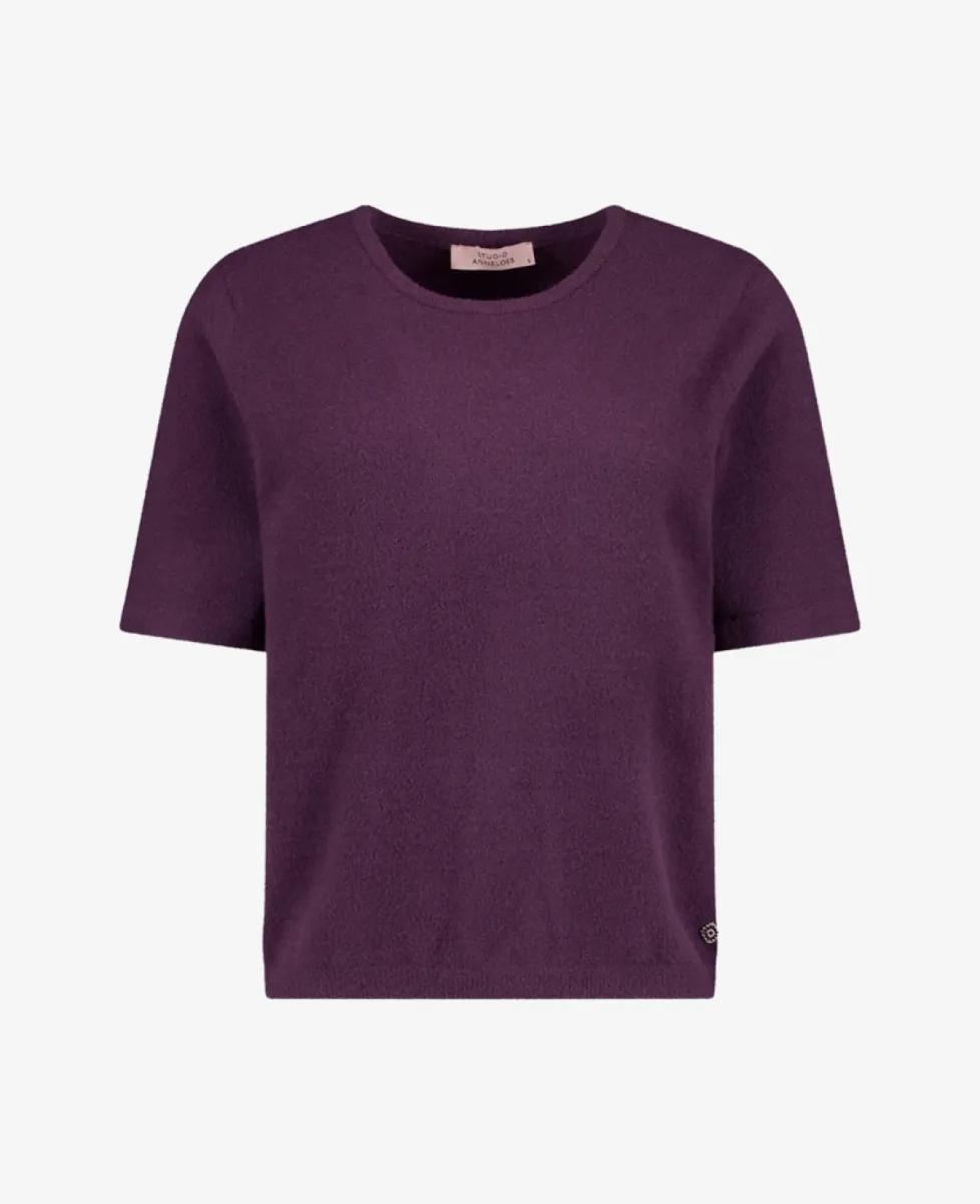 Studio Anneloes Trui - 4800 aubergine 1 Studio Anneloes Studio Anneloes Trui - 4800 aubergine