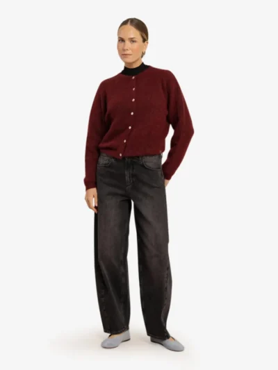 Studio Anneloes Studio Anneloes Gebreid vestje - 3900 red wine