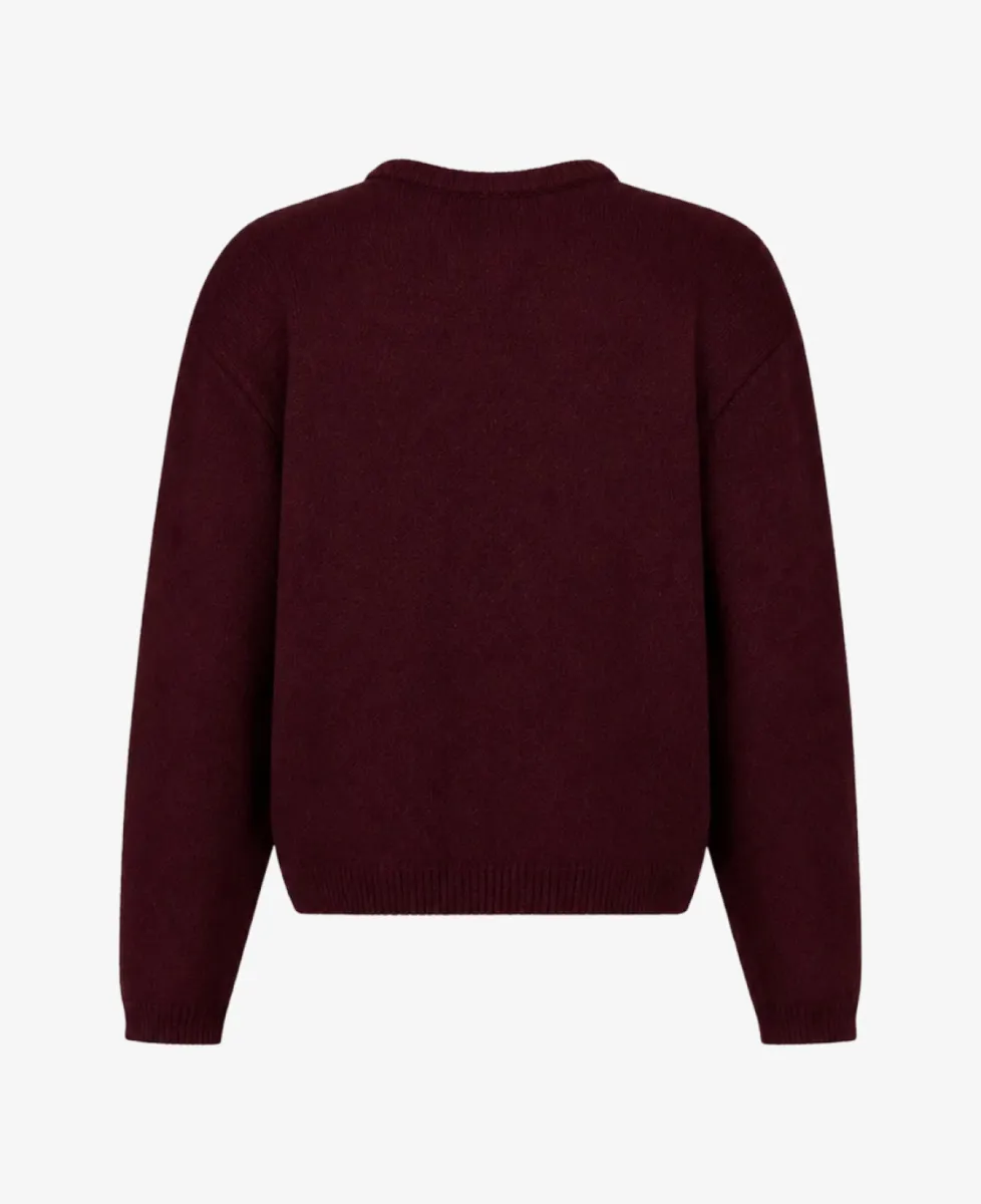 Studio Anneloes Gebreid vestje - 3900 red wine 5 Studio Anneloes Studio Anneloes Gebreid vestje - 3900 red wine