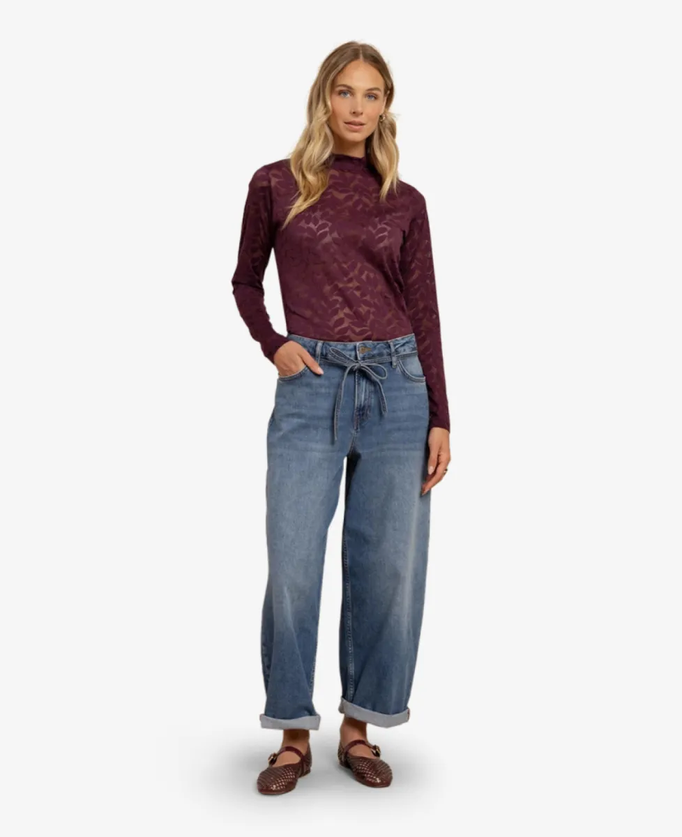 Studio Anneloes Lace top - 3800 blackberry 2 Studio Anneloes Studio Anneloes Lace top - 3800 blackberry