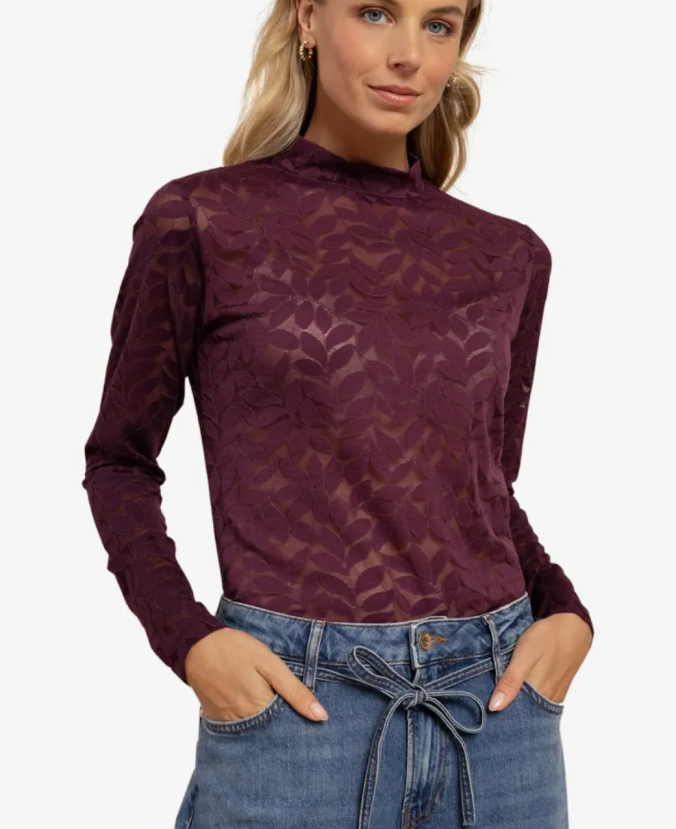 Studio Anneloes Lace top - 3800 blackberry 3 Studio Anneloes Studio Anneloes Lace top - 3800 blackberry