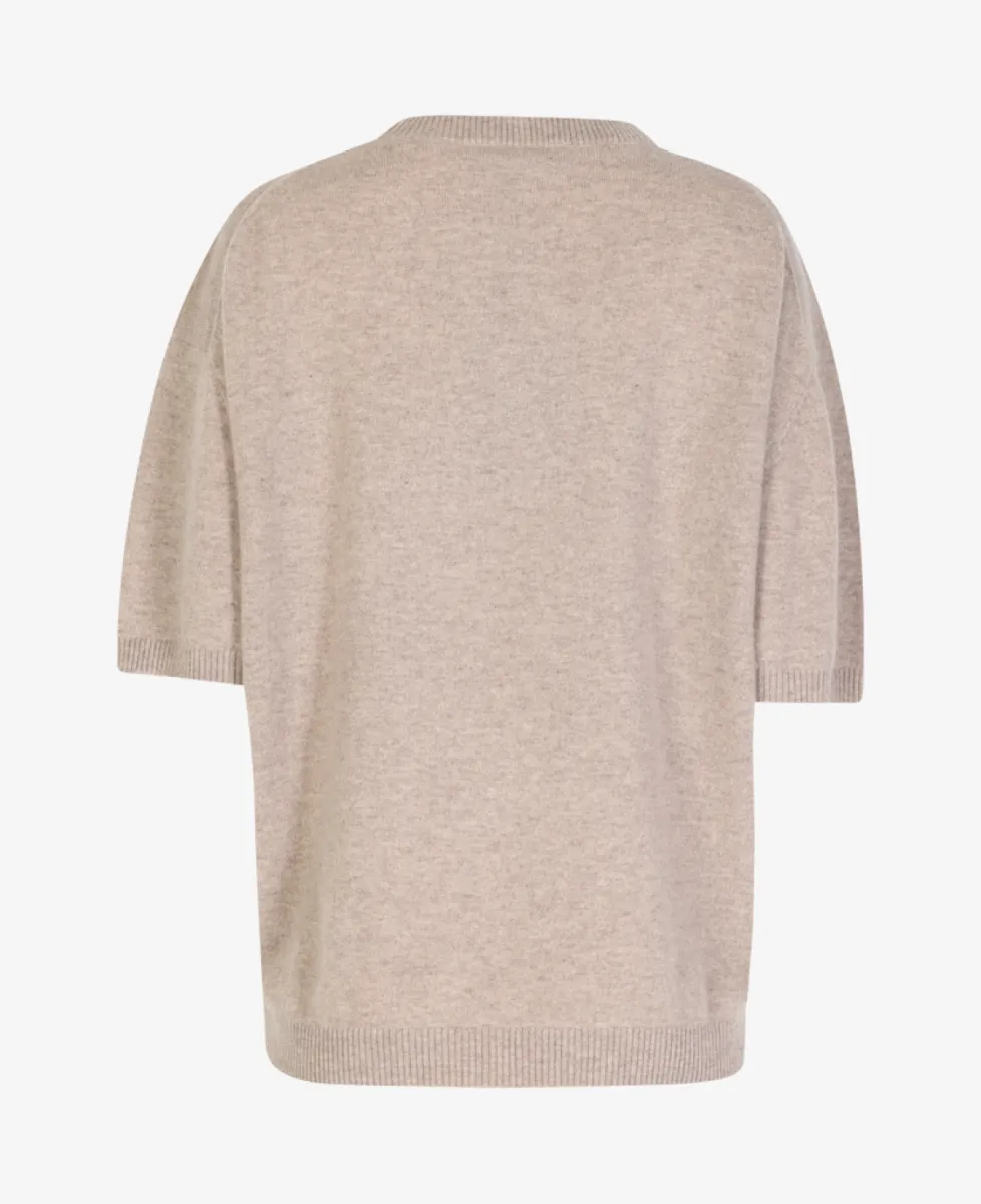 Studio AR Trui km - Beige Melange 3 Studio AR Studio AR Trui km - Beige Melange