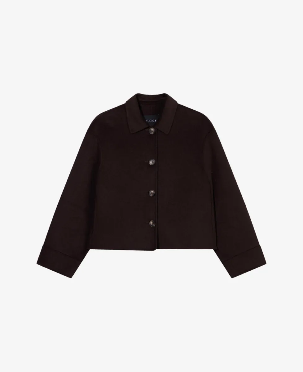 Studio AR Mantel - Dark brown 1 Studio AR Studio AR Mantel - Dark brown